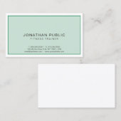 エレガントモダンプロフェッショナルスポーツフィットネストレーナー 名刺 (正面/裏面)