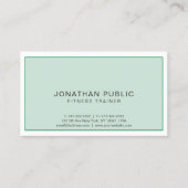エレガントモダンプロフェッショナルスポーツフィットネストレーナー 名刺 (正面)