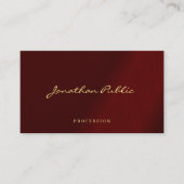 エレガントモダンプロフェッショナルタイポグラフィスクリプト 名刺 (正面)