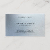 エレガントモダンプロフェッショナルテクスチャールックシック 名刺 (裏面)