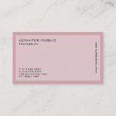 エレガントモダンプロフェッショナルトレンディーデザイン 名刺 (裏面)