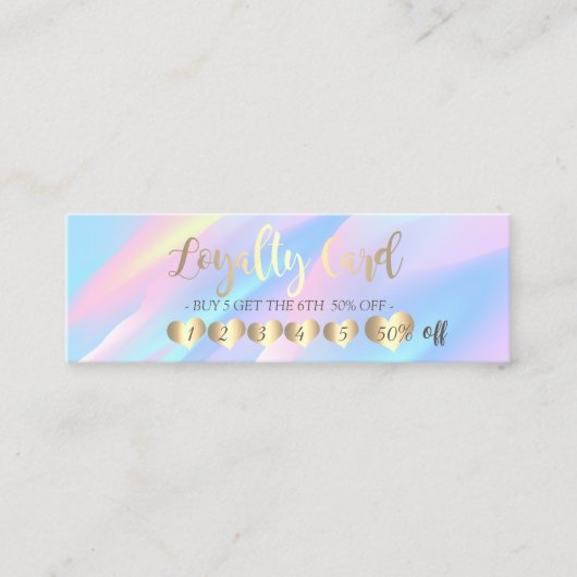 エレガントモダンプロフェッショナルハート ロイヤリティカード (正面)