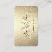 エレガントモダンプロフェッショナルフェイク金ゴールド 名刺 (正面)