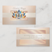 エレガントモダンプロフェッショナルフレストライプーム 名刺 (正面/裏面)