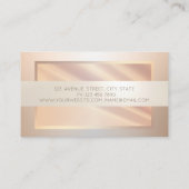 エレガントモダンプロフェッショナルフレストライプーム 名刺 (裏面)