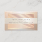 エレガントモダンプロフェッショナルフレーム,グリッターロータス 名刺 (裏面)