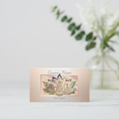 エレガントモダンプロフェッショナルフレーム,グリッターロータス 名刺 (スタンド正面)