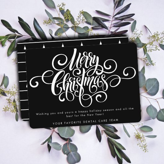 エレガントモダンプロフェッショナルメリー・クリスマススクリプト シーズンカード