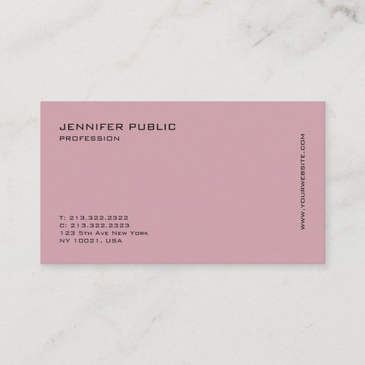 エレガントモダンプロフェッショナル傾向デザイン 名刺 (正面)