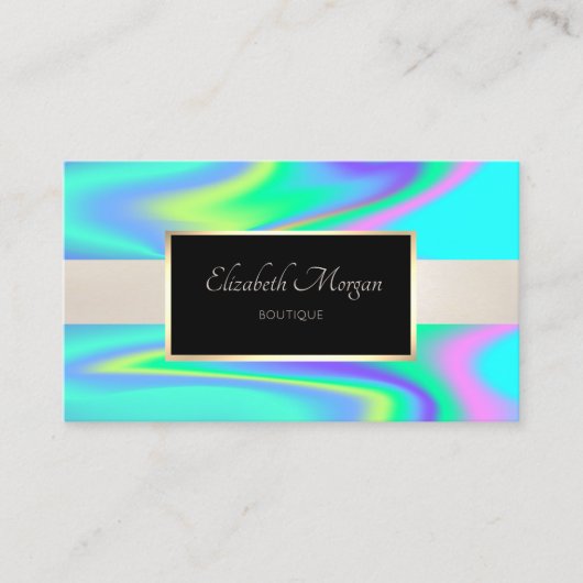 エレガントモダンプロフェッショナル枠 名刺 (正面)