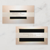 エレガントモダンプロフェッショナル発光ストライプ枠 名刺 (正面/裏面)