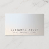 エレガントモダンプロフェッショナル発光トープ灰色 名刺 (正面)