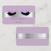 エレガントモダンプロフェッショナル銀のラフェイクッシュ 名刺 (正面/裏面)