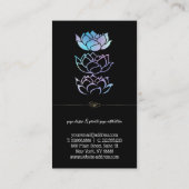 エレガントモダンプロフェッショナル黄金 名刺 (裏面)