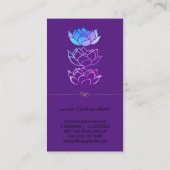 エレガントモダンプロフェッショナル黄金 名刺 (裏面)