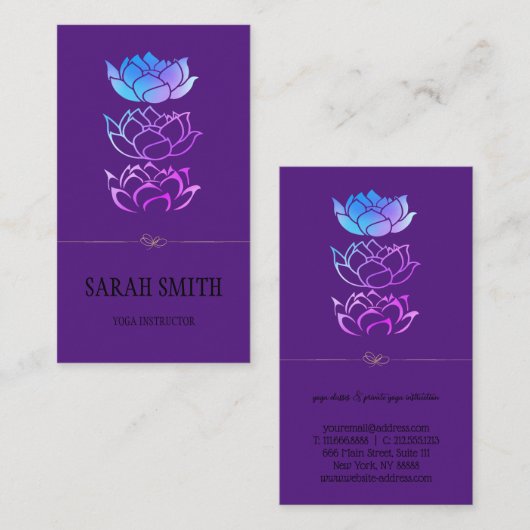 エレガントモダンプロフェッショナル黄金 名刺 (正面/裏面)