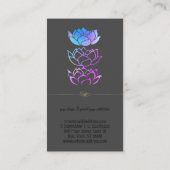 エレガントモダンプロフェッショナル黄金 名刺 (裏面)