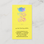 エレガントモダンプロフェッショナル黄金 名刺 (裏面)