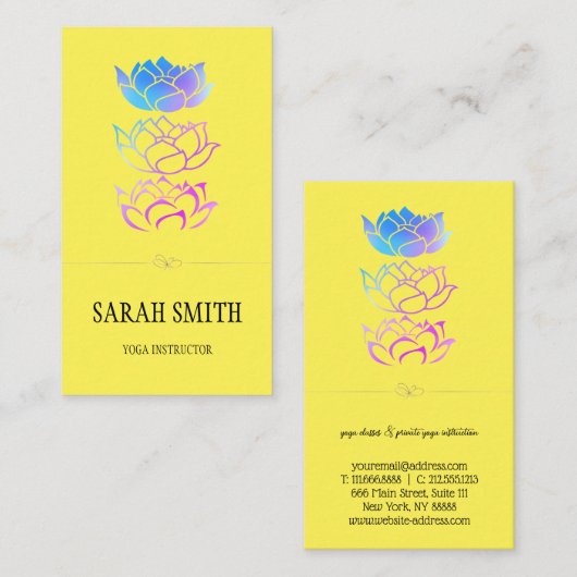 エレガントモダンプロフェッショナル黄金 名刺 (正面/裏面)