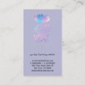 エレガントモダンプロフェッショナル黄金 名刺 (裏面)