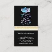 エレガントモダンプロフェッショナル黄金 名刺 (裏面)