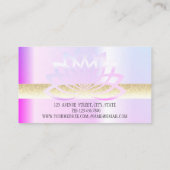 エレガントモダンプロフェッショナル黄金 名刺 (裏面)