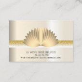 エレガントモダンプロフェッショナル黄金 名刺 (裏面)
