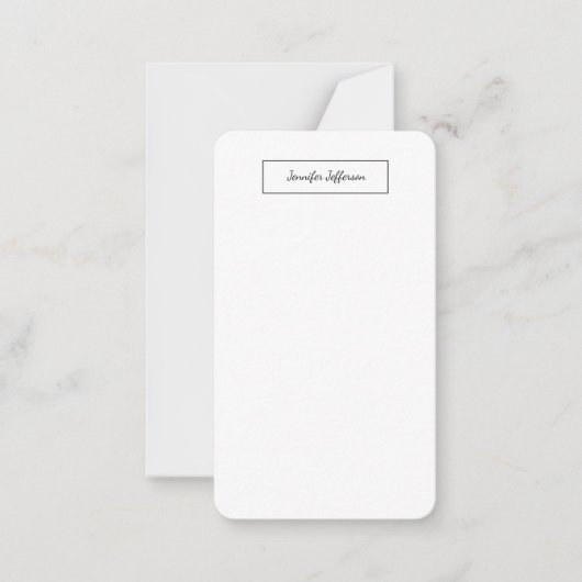 エレガントモダンプロフェッショナル ノートカード (正面)