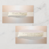 エレガントモダンプロフェッショナル、ブラシストローク 名刺 (正面/裏面)