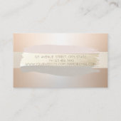 エレガントモダンプロフェッショナル、ブラシストローク 名刺 (裏面)