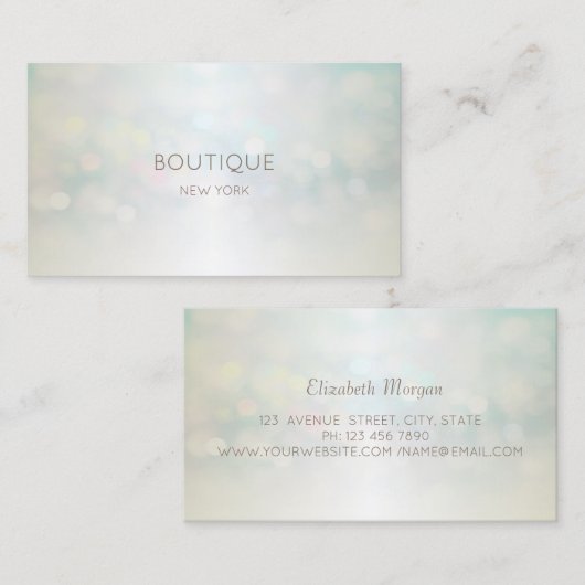 エレガントモダンプロフェッショナル《写真》ぼけ味 名刺 (正面/裏面)