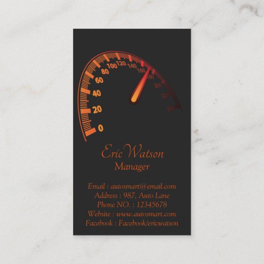 エレガントモダンプロフェッショナル 名刺 (裏面)