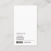 エレガントモダンプロフェッショナル 名刺 (裏面)