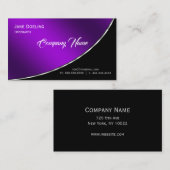 エレガントモダンプロフェッショナル 名刺 (正面/裏面)