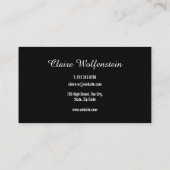 エレガントモダンプロフェッショナル 名刺 (裏面)