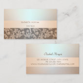 エレガントモダンプロフェッショナル、旋回 名刺 (正面/裏面)