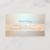 エレガントモダンプロフェッショナル、旋回 名刺 (裏面)