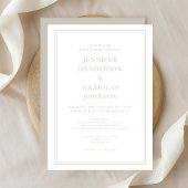 エレガントモダンペ結婚ス 招待状