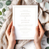 エレガントモダンペ結婚ス 招待状