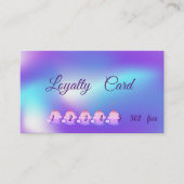 エレガントモダンホログラフィグラデーションー ロイヤリティカード (正面)