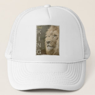 エレガントモダンポップ・アートのArt Lion Head The Kingテンプレート キャップ