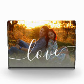 エレガントモダンミニマルカスタム写真愛 フォトブロック (正面)