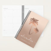 エレガントモダンミニマルグラデーションバラ金ゴールド掌 プランナー手帳 (ディスプレー)