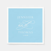 エレガントモダンミニマルシンプルおもしろい結婚事実 スタンダードカクテルナプキン (正面)