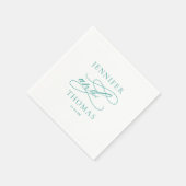 エレガントモダンミニマルシンプルおもしろい結婚事実 スタンダードカクテルナプキン (角)