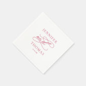 エレガントモダンミニマルシンプルおもしろい結婚事実 スタンダードカクテルナプキン (角)