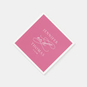 エレガントモダンミニマルシンプルおもしろい結婚事実 スタンダードカクテルナプキン (角)