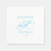 エレガントモダンミニマルシンプルおもしろい結婚事実 スタンダードカクテルナプキン (正面)