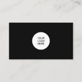 エレガントモダンミニマルテンプレートのアップロード 名刺 (正面)