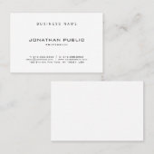 エレガントモダンミニマルデザインプロフェッショナル 名刺 (正面/裏面)